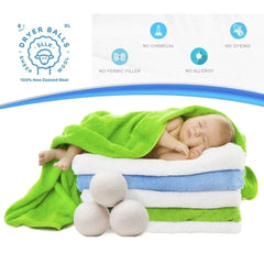 Wool Dryer Balls — Reusable Natural Fabric Softener (Multi pack options)