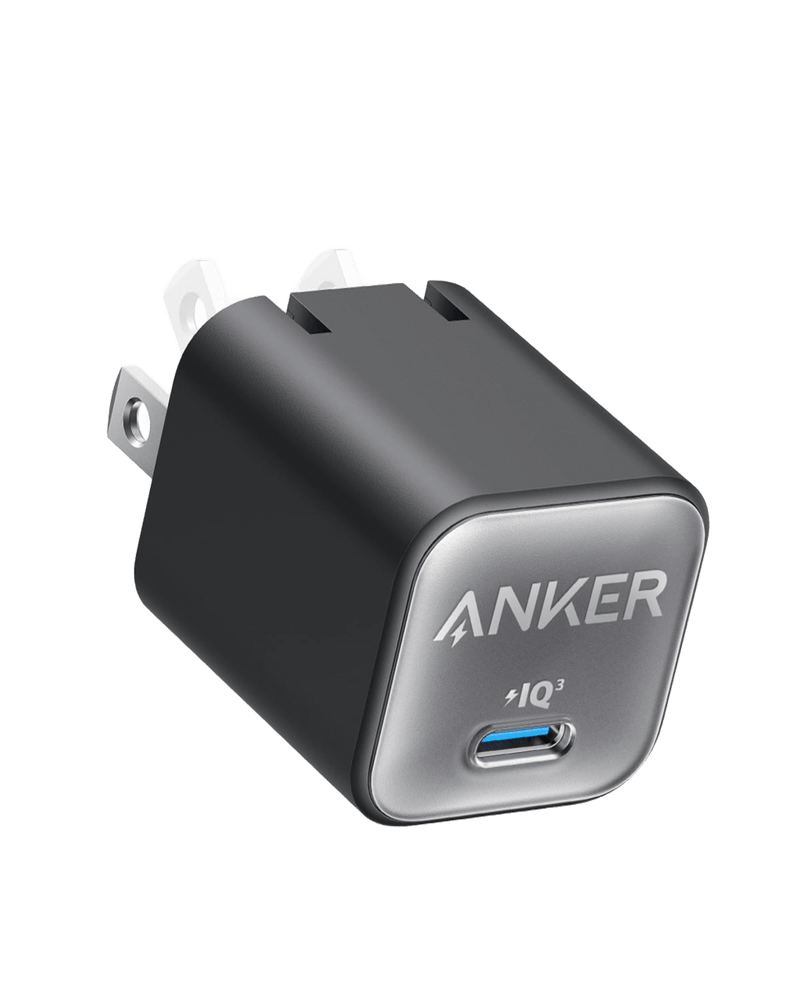 Anker USB-C wall adapter on a transparent background