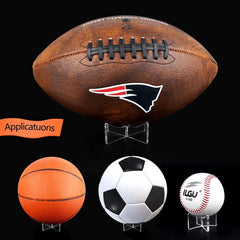 1pc Transparent Acrylic Ball Stand，Ball Display Stand，Suitable for Rugby, Football All Sports