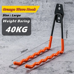 Heavy Duty Garage Wall Mount Utility Hooks – Tool & Garden Organizer