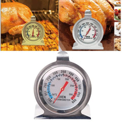 Stainless Steel BBQ & Oven Thermometer (50–300°C / 100–600°F)