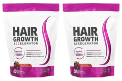 Hair Vitamins Gummies Berry Flavor 60 Count Nutrition Supplement with Biotin & Vitamins C,E — Promote Wellness Hair Growth