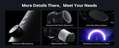 Product features with text 'More Details There, Meet Your Needs' on a dark background
