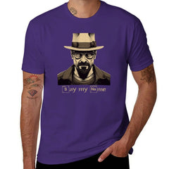 Breaking Bad Tshirt, Heisenberg Say My Name Shirt T-Shirt graphics tees Short sleeve tee men