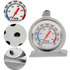Stainless Steel BBQ & Oven Thermometer (50–300°C / 100–600°F)