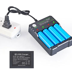 18650 Battery Charger | 1, 2 & 4 Slot | Compatible with 18650, 14500, 16340 & More