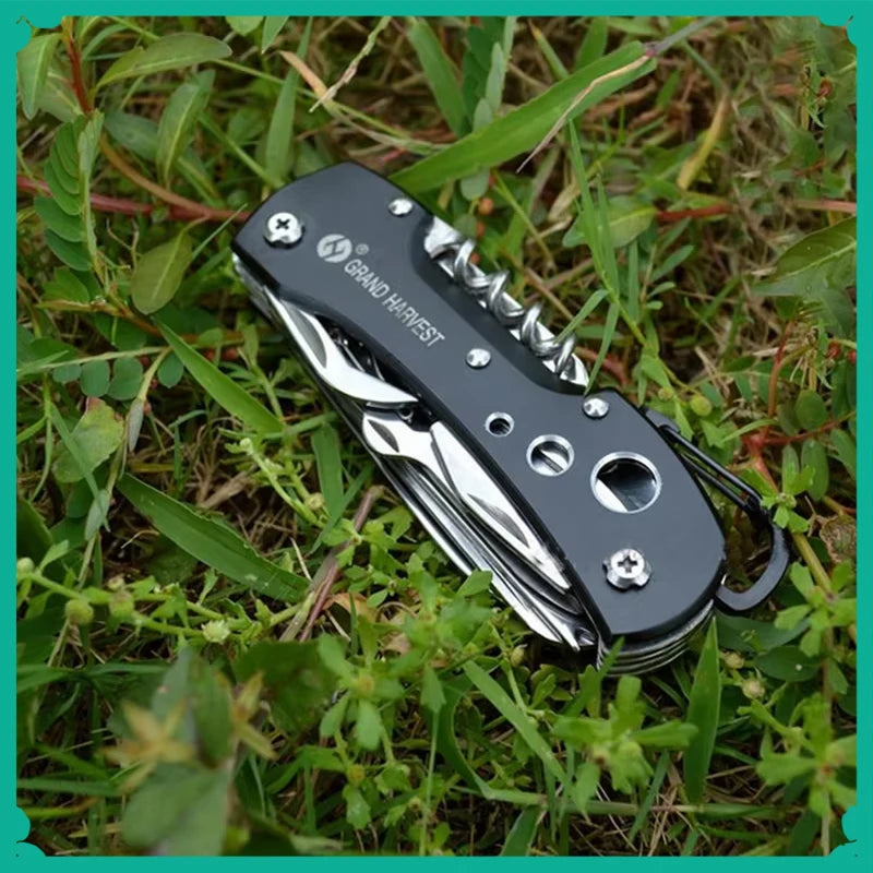 11 In 1 Multitool Knife Folding Gear Knife Swiss Survive Pocket