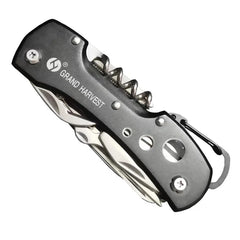 11-in-1 Stainless Steel Folding Multitool — Compact EDC for Field & Outdoor Use