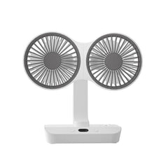 Portable fan with dual fans on a white background