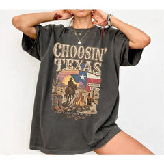 Ella Choosin' Texas Comfort Colors T-Shirt, Lone Star State of Mind