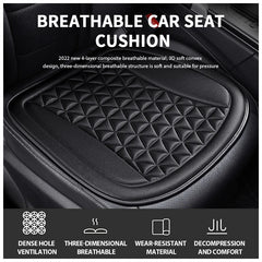 SEAMETAL 3D Car Seat Cushion Breathable Seat Cover Convex Design Heat Dissipation Seat Protector Anti Scratch Non-Slip Chair Mat