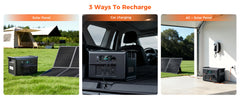 CTOLITY AP2000 2400W 1600W 500W Portable Mobile Power Station Solar Generator Lifepo4 Battery 400W Portable Foldable Solar Panel