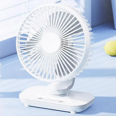 Oscillating Table Fan 2000mAh Cordless Rechargeable 5 Speed Small Oscillating Desk Fan for Home Bedroom Living Room Kitchen