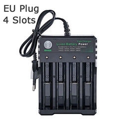 18650 Battery Charger | 1, 2 & 4 Slot | Compatible with 18650, 14500, 16340 & More