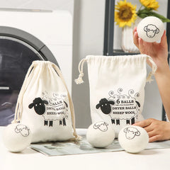 Wool Dryer Balls — Natural Fabric Softener, 6-Pack