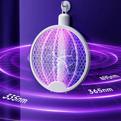 Foldable Electric Mosquito Killer Swatter USB Rechargeable Electric