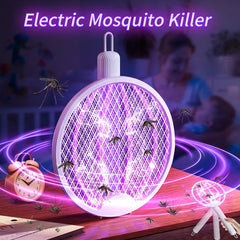 Foldable Electric Mosquito Killer Swatter USB Rechargeable Electric