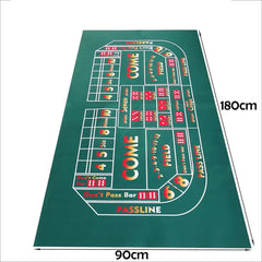 Texas Hold'em Mat 180x90cm Poker Card Game Table Cloth Casino Mat