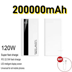 500000mAh Power Bank 120W Fast Charging Large Capacity Power Bank PD 20W Suitable For All Mobile Phones Long Endurance