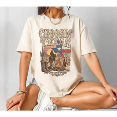 Ella Choosin' Texas Comfort Colors T-Shirt, Lone Star State of Mind
