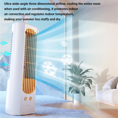 Oscillating Tower Fan USB Rechargeable Cooling Portable Standing Fan Tower for Home Living Room Kitchen Office Dorm Indoor Floor