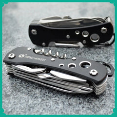 11-in-1 Stainless Steel Folding Multitool — Compact EDC for Field & Outdoor Use