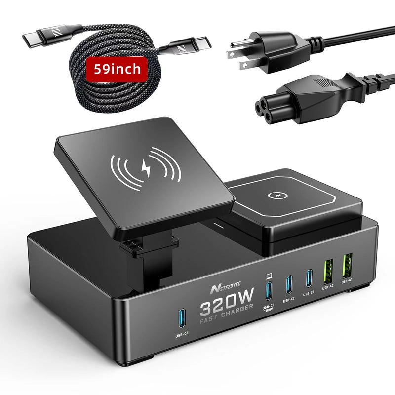 MagnetixCharge Pro 320W 8-in-1 Wireless Hub