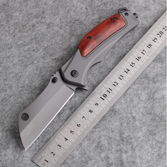 Folding Pocket Knife – 440C Steel Blade, Rosewood Handle