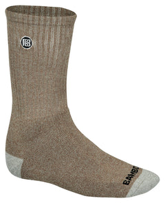 Bamboo Rayon Crew Socks, 3- or 6-Pair Pack