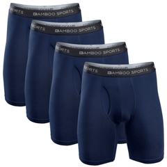 Men's Bamboo Rayon Boxer Briefs, 6-Inch Inseam, 4-Pack