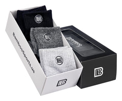 Bamboo Rayon Crew Socks, 3- or 6-Pair Pack