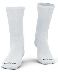 Bamboo Rayon Crew Socks, 3- or 6-Pair Pack