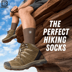 Bamboo Rayon Crew Socks, 3- or 6-Pair Pack