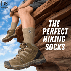 Bamboo Rayon Crew Socks, 3- or 6-Pair Pack