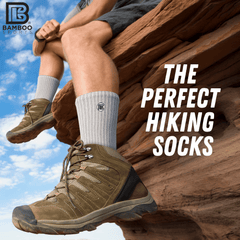 Bamboo Rayon Crew Socks, 3- or 6-Pair Pack