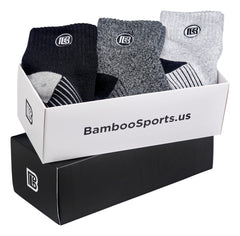 Unisex Bamboo Rayon Crew Socks, 3- and 6-Pair Packs