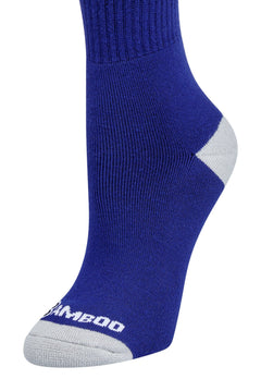 Bamboo Rayon Crew Socks, 3- or 6-Pair Pack