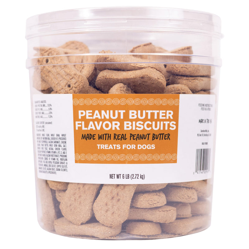 Pet Life Peanut Butter Dog Biscuits 6 lb. Tub