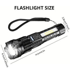Rechargeable LED Flashlight Tactical Torch Police Super Bright Work