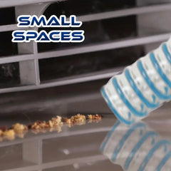 Cleaning filter with 'Small Spaces' text above it