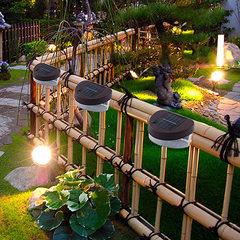 Solar LED Fence Lights (2-Pack) — Auto On/Off, Weatherproof