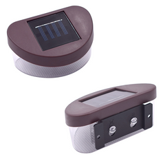 Solar LED Fence Lights (2-Pack) — Auto On/Off, Weatherproof