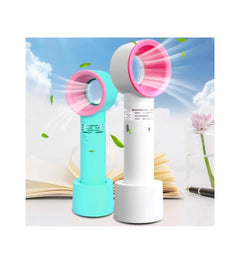 Bladeless Mini Fan - USB Rechargeable Handheld & Desktop Fan with 3 Speeds (Great for the Subway)