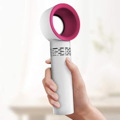 Bladeless Mini Fan - USB Rechargeable Handheld & Desktop Fan with 3 Speeds (Great for the Subway)