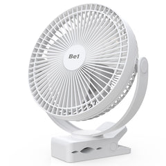 10000mAh Rechargeable Portable Clip Fan with 360° Rotation & 3 Speed Settings