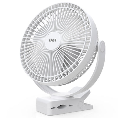10000mAh Rechargeable Portable Clip Fan with 360° Rotation & 3 Speed Settings