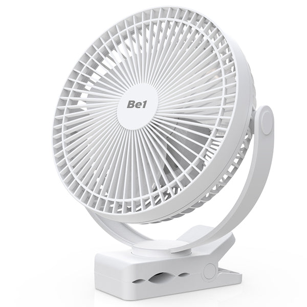 10000mAh Rechargeable Portable Clip Fan with 360° Rotation & 3 Speed Settings