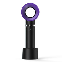 Bladeless Mini Fan - USB Rechargeable Handheld & Desktop Fan with 3 Speeds (Great for the Subway)