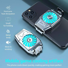 Phone Cooling Fan - USB Clip-On Mobile Cooler with 9-Blade Turbine