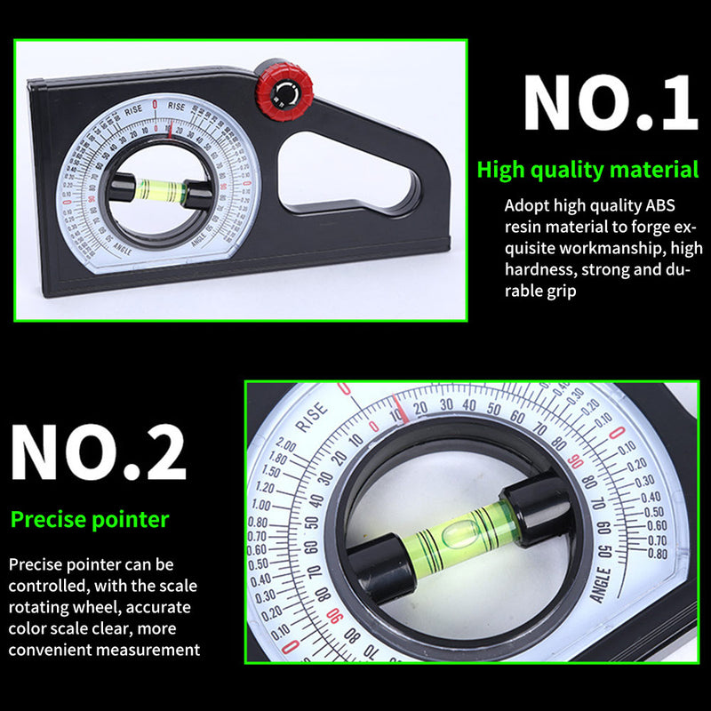 Measurement tool with a scale and pointer, highlighting high-quality material and precise pointer features.